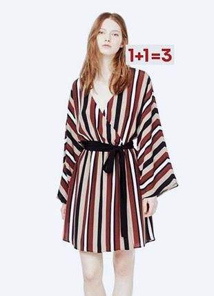 1+1=3 🎁 платье халат кимоно в полоску от mango