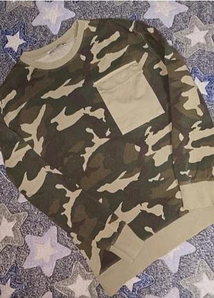 Zara крутой свитшот на байке 11-12 р по наборке