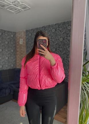 Вінілова куртка дутік, лакована дута курточка💗