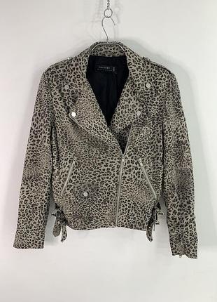 Religion snow leopard women leather jacket шкіряна куртка