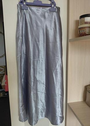 Юбка атласная