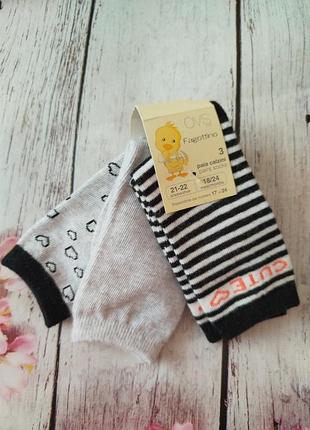 Ovs высокие носки комплект 3 шт размер 21-22 возраст 18-24