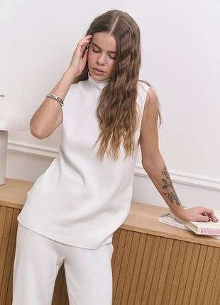 Вязаные брюки штаны котон 6