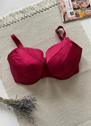 75j/ 34gg шовковий бюстгальтер з мереживом на поролоні лінійки rosie від m&s