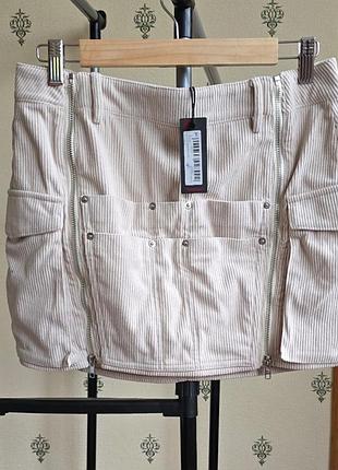 Мини юбка свободветовая