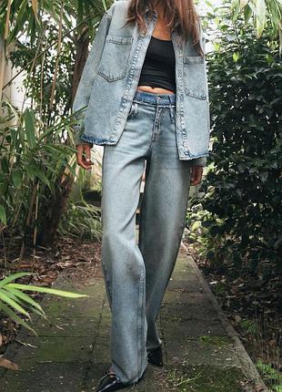 Джинсова сорочка zara