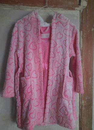 Махровый халатик на девочку 5-6 лет