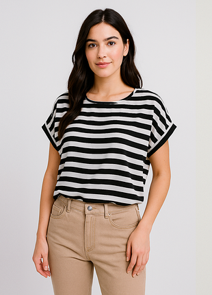 Базовая блуза в полоску liva girl