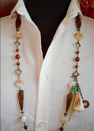 Сотуар со съёмной подвеской колье бусы кулон чокер  перламутр рубашка джинсы кроссовки джинсы брюки платье сарафан кюлоты туника гольф туфли костюм