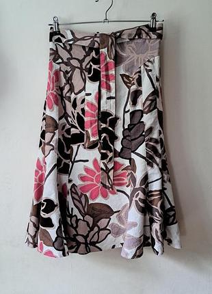 Юбка с поясом 55% льна