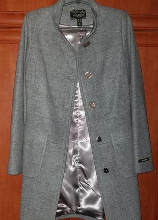 Класичне сіре жіноче пальто belanti