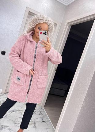 Шикарная кофта - кардиган с капюшоном на молнии код 1559