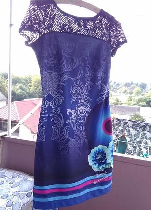 Нарядное силуэтное платье desigual 3
