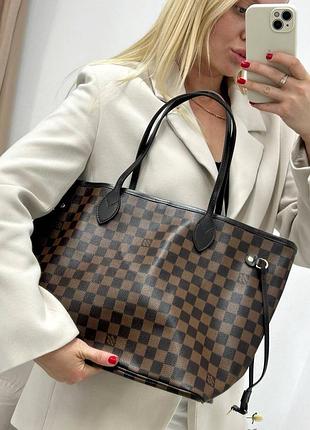 Сумка шоппер люкс качество, шахматка