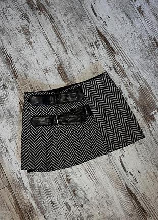 Міні спідниця тепла із ланою,бавовною