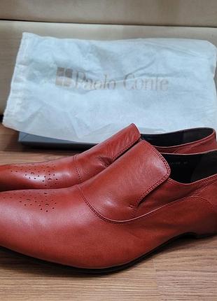 Елегантні шкіряні туфлі-лофери paolo conte