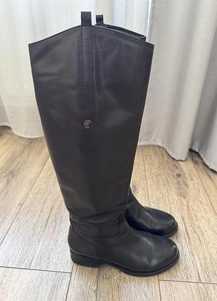 Чототи до коліна зимові застібка блискавка євро зима утеплювач натуральне хутро 38 розмір