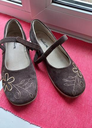 Туфли natura 39роз замша