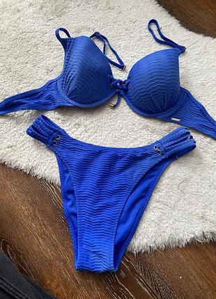 Купальник роздільний синій