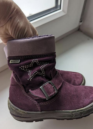 Ботинки сапоги для девочки осень демисезонные натуральный замш