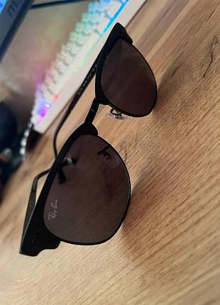 Оригинальные солнцезащитные очки ray-ban модель rb3716 (clubmaster metal)