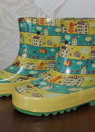 Резиновые детские сапоги/ботинки для девочки
