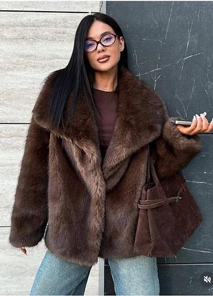 Шуба із штучного хутра