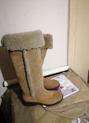 Зимние новые женские сапоги натуральная замша,натуральное
хутро/canada/