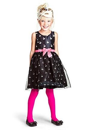 Платье праздничное с фламинго на девочку 4-5 лет рост 110 см фирма h&amp;m