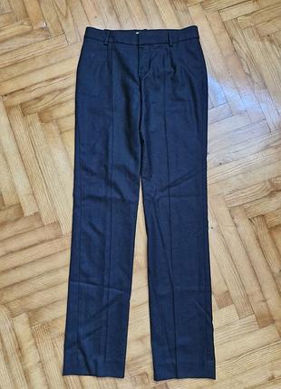 Chloe-дизайнерские прямые брюки, 100% шерсть, р.-34