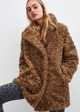 Шуба тедді zara