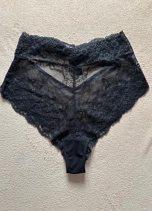 Труси високі мереживні м