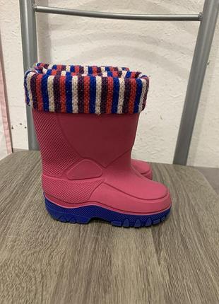 Теплі гумові чоботи