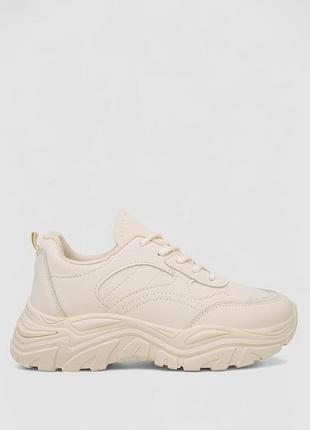 Кроссовки женские цвет бежевый