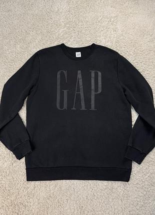 Чоловічий чорний світшот gap оригінал