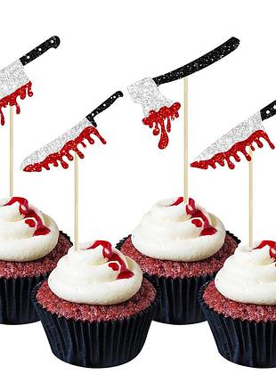 Шпажки для хэллоуина с декором 12 штук one size разноцветный