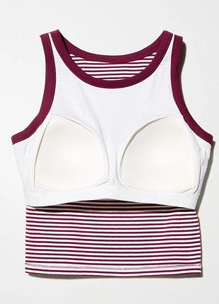 Топ с лифом uniqlo xs-s