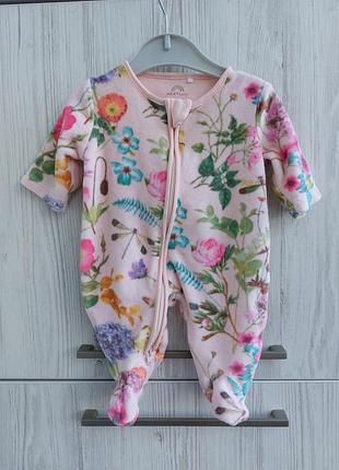 Брендовый теплый велюровый человечек