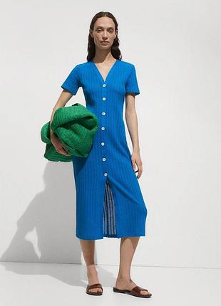 Сукня вʼязана міді на ґудзиках, млаття платье вязаное миди на пуговицах платте вязка