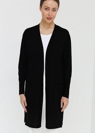 Подовжений кардиган з віскози