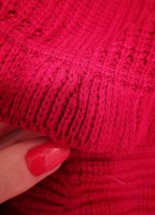 💣ликвидация ! трендовый укороченый красный свитер рюши воланы n 8072 фото