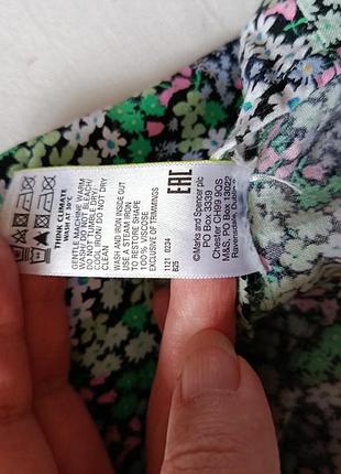 Платье летнее в цветочный принт женское m&s 9