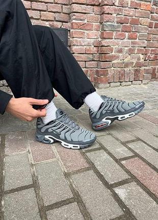 Женские кроссовки nike air max plus tn grey white 5
