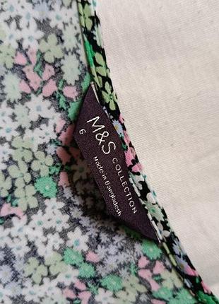 Платье летнее в цветочный принт женское m&s 4