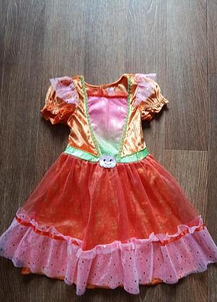 Карнавальное платье тыквы 2-3 года