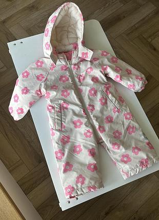 Комбинезон зимний zara для девочки