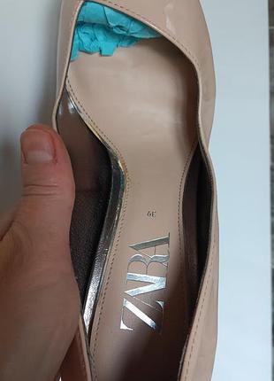 Zara туфли лодочки на каблуке 6