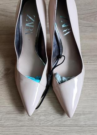 Zara туфли лодочки на каблуке 9