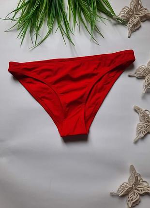 Eur 34 красные женские плавки бикини низ купальника