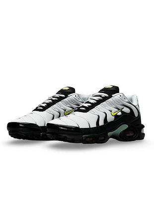 Женские кроссовки nike air max plus white black mint 5